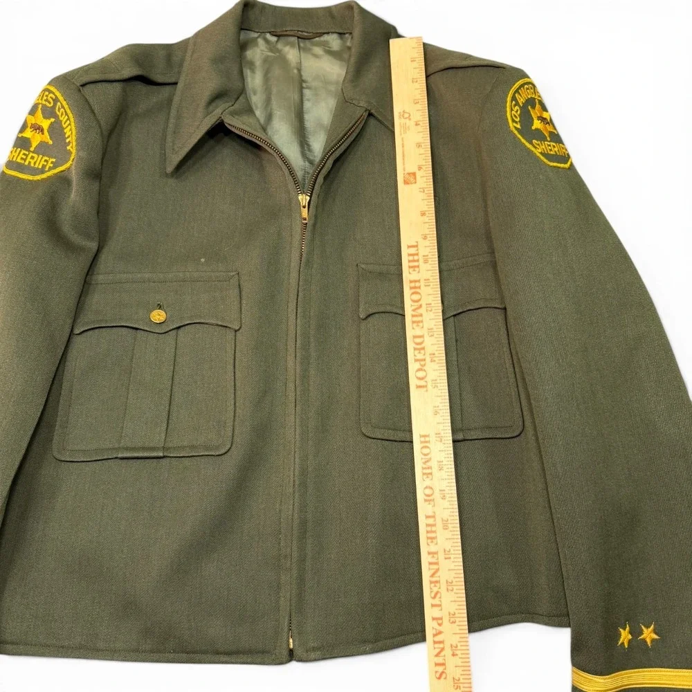 Vintage Los Angeles Sheriff Uniform 44 32 Whipcord Hirsh Uniform Costume 1960s‎